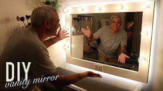 DIY Light Up Vanity Mirror HOLLYWOOD STYLE