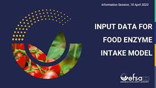 Info session on input data for the development of the Food Enzyme Intake Model FEIM