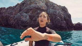 Jelly Fish Attack Free Diving the Balearic Islands Sailing La Vagabonde Ep. 93