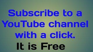 Subscribing to YouTube channel