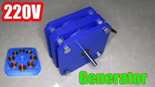 How to make 220V Generator at low RPM