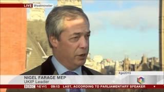 Biased BBC idiot wont let Nigel Farage answer a question