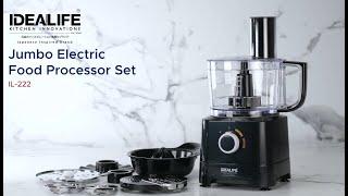 IDEALIFE Food Processor Set IL-222 TV Commercial