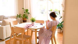 Summer Daily Routine Of A Housewife  Cleaning & Cooking Sewing & Gardening