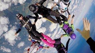 The Magical Matrix Move Skydiver Squeezes Through Tight Hole