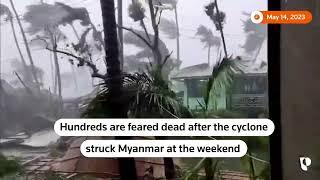 Hundreds feared dead after cyclone hits Myanmar