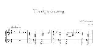 The sky is dreaming  Jazz piano composition