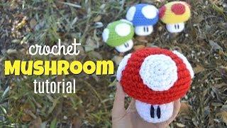 Mario Mushroom Amigurumi Tutorial  Easy Beginner Crochet Step by Step