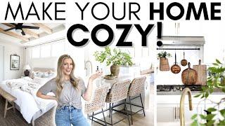 HOW TO MAKE YOUR HOME COZY  STYLING TIPS  HOME DECORATING IDEAS