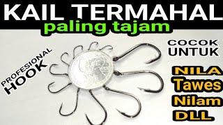 KAIL TERTAJAM termahal spontan menusuk  Kail terbaik mancing nila kail Mugen marusode kail sasame