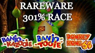 Rareware 301% Race in 123324 Part 2 Donkey Kong 64