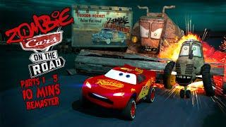 Zombie Cars On The Road  Chapter 01  Part 1 - Part 5 remastered and combined   Zombie Tractors 