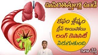 Lung Capacity పెరిగి కఫం శ్లేష్మం క్లీన్ అవ్వాలంటే  Lungs Health  Dr. Manthenas Health Tips