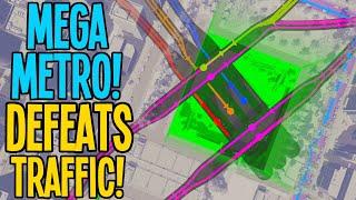 Why a Mega Metro can Defeat Traffic in Cities Skylines Vanilla