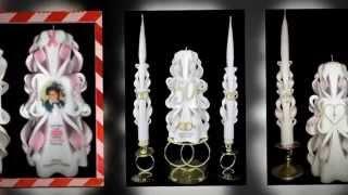 Hand Carved Unity Candle Sets