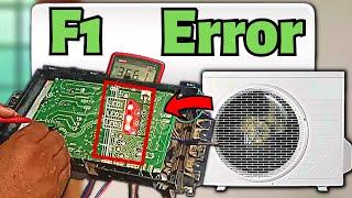 How To Fix Mini Split AC Circuit Board F1 Error Code Easily