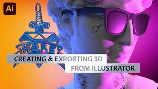 New Create and Export 3D from Illustrator