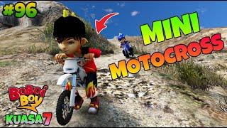 GTA 5 MOD BOBOIBOY KUASA 3 BLAZE ANGIN DAN GLACIER BERMAIN MINI MOTOCROSS