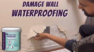 Wall Waterproofing treatment  How To Repair Damp Wall  Texture Damp  Proofing