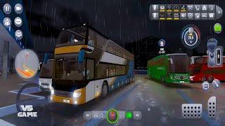 Bus Driving in Rainy Night - Bus Simulator Ultimate Gameplay