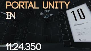 Portal Unity speedrun in 1124.350