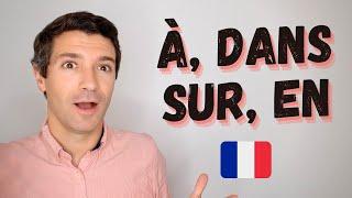 Je suis À la rue ou Je suis DANS la rue ⁉️  PREPOSITIONS in FRENCH