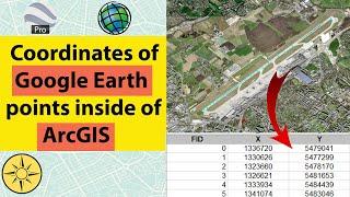 Get coordinates of Google Earth points inside of ArcGIS