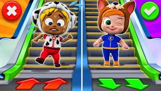 Be Careful At The Escalator Song  Babys Safety Tips  and More Nursery Rhymes & Kids Song