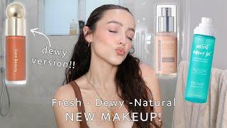 GRWM in my bathroom using NEW MAKEUP