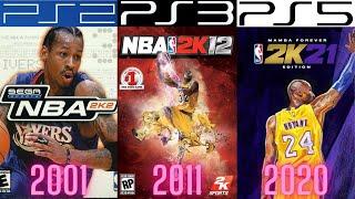 NBA 2K PlayStation Evolution PS2 - PS5 2001-2020