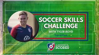 #SCORESatHome soccer drills with Tyler Boyd Top of Foot