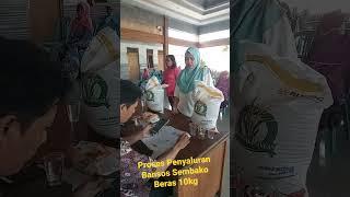 Proses Penyaluran Bansos Sembako Beras 10kg