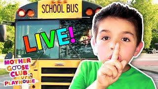 SUMMER FUN Wheels on the Bus  Mother Goose Club Playhouse Nursery Rhymes LIVE