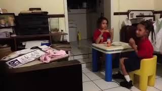 Girl laughs at crying friend scared of ghost until she sees it herself