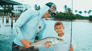 CRAZY Snook Fishing in Florida w Cameron Kirkconnell & Bri Andrassy