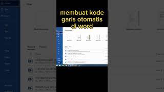 ampuh cara membuat garis di word dengan kode #shorts #garisdiword