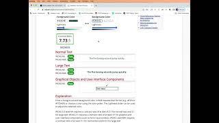 Using the WebAIM Contrast Checker