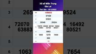 Xổ Số Gia Lai 15122023 - XSGL 1512