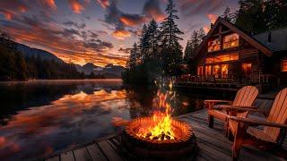 Lake House A Cozy Evening with the Sounds of Fire and Water