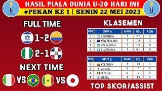 Hasil Piala Dunia U20 2023 Hari Ini - Israel vs Kolombia - Klasemen Piala Dunia U20 2023