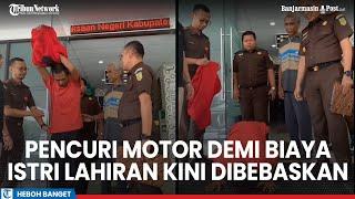 Viral Pelaku Pencurian Motor Demi Biaya Istri Lahiran Kini Dibebaskan Korban Iba & Maafkan