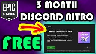 FREE DISCORD NITRO 3 BULAN DARI EPIC GAMES  CLAIM NOW 