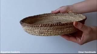 Handmade baskets  bowls  platters - Handwoven in Egypt