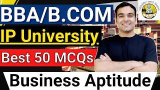 IPU-CET 2022 BBAB.COM  Business AptitudeTop 50 MCQs