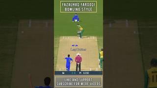 Fazalhaq Farooqi Bowling Style   Bowing Action  Real Cricket 24 #shorts