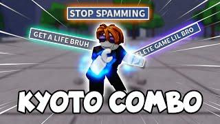 Abusing KYOTO COMBO to TROLL Toxic Players  The Strongest Battlegrounds Roblox