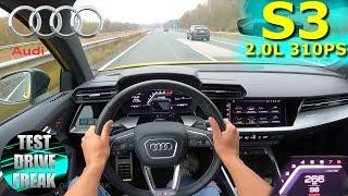 2021 Audi S3 Sportback 310 PS TOP SPEED AUTOBAHN DRIVE POV