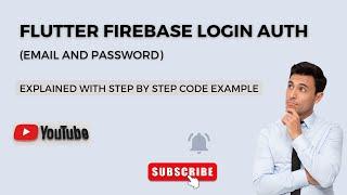 Flutter Firebase Login with Email and Password  Flutter Firebase Tutorial  Part 3