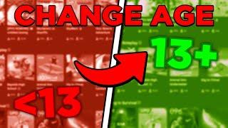 How To CHANGE Your AGE If UNDER 13 Change Birthday On Roblox