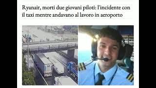 Ryanair morti due giovani piloti lincidente con il taxi mentre andavano al lavoro in aeroporto